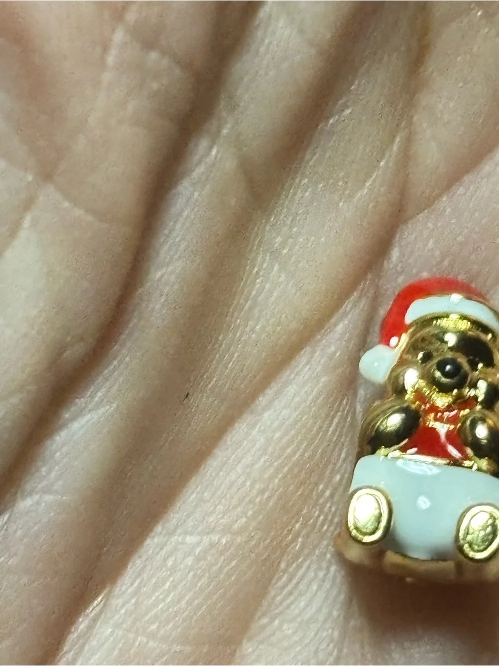 Charm for bracelet. winnie the pooh xmas.